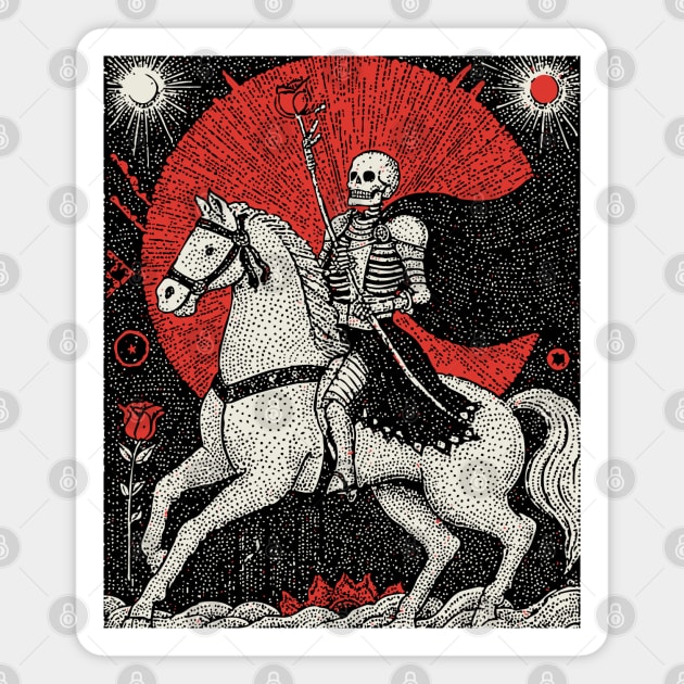 Death Tarot Card of Transformation Magnet by TuncGK